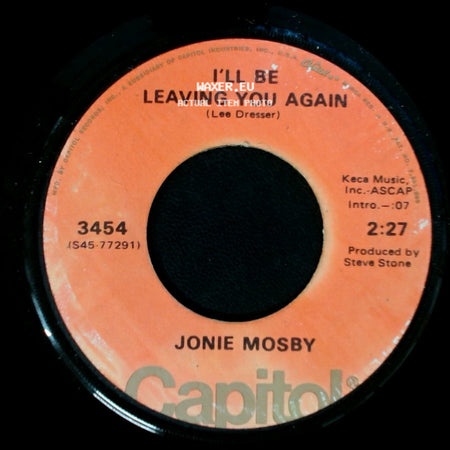 Jonie Mosby - I've Been There / I'll Be Leaving You Again side B