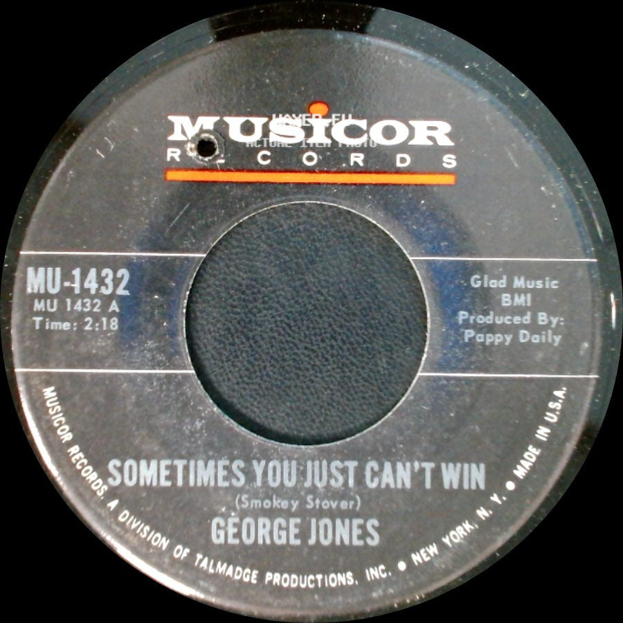 George Jones - Sometimes You Just Can't Win / Brothers Of A Bottle side A