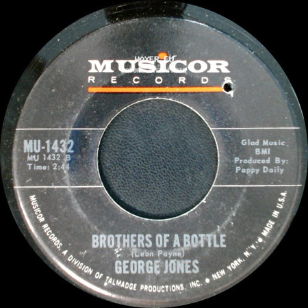 George Jones - Sometimes You Just Can't Win / Brothers Of A Bottle side B