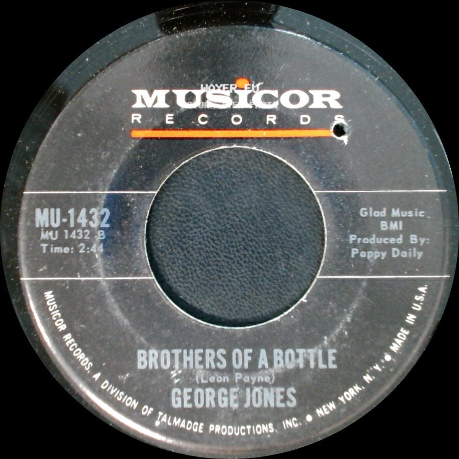 George Jones - Sometimes You Just Can't Win / Brothers Of A Bottle side B