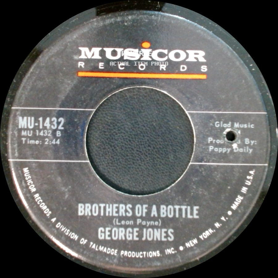 George Jones - Sometimes You Just Can't Win / Brothers Of A Bottle side B