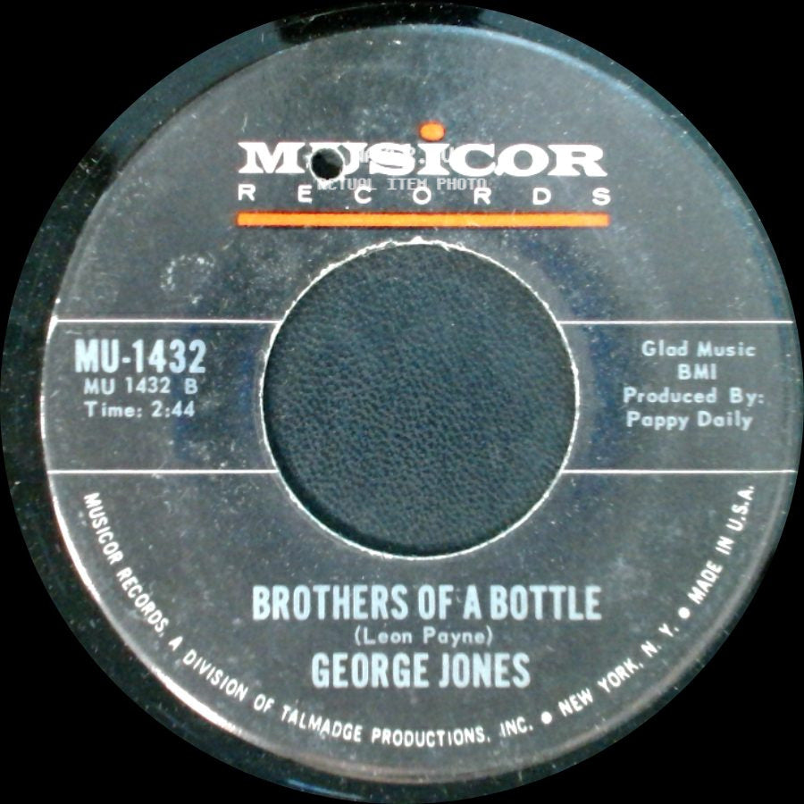 George Jones - Brothers Of A Bottle / Sometimes You Just Can't Win side A