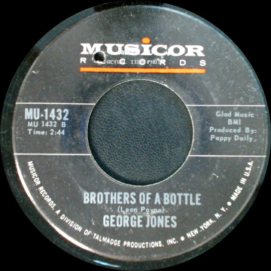 George Jones - Brothers Of A Bottle / Sometimes You Just Can't Win side A