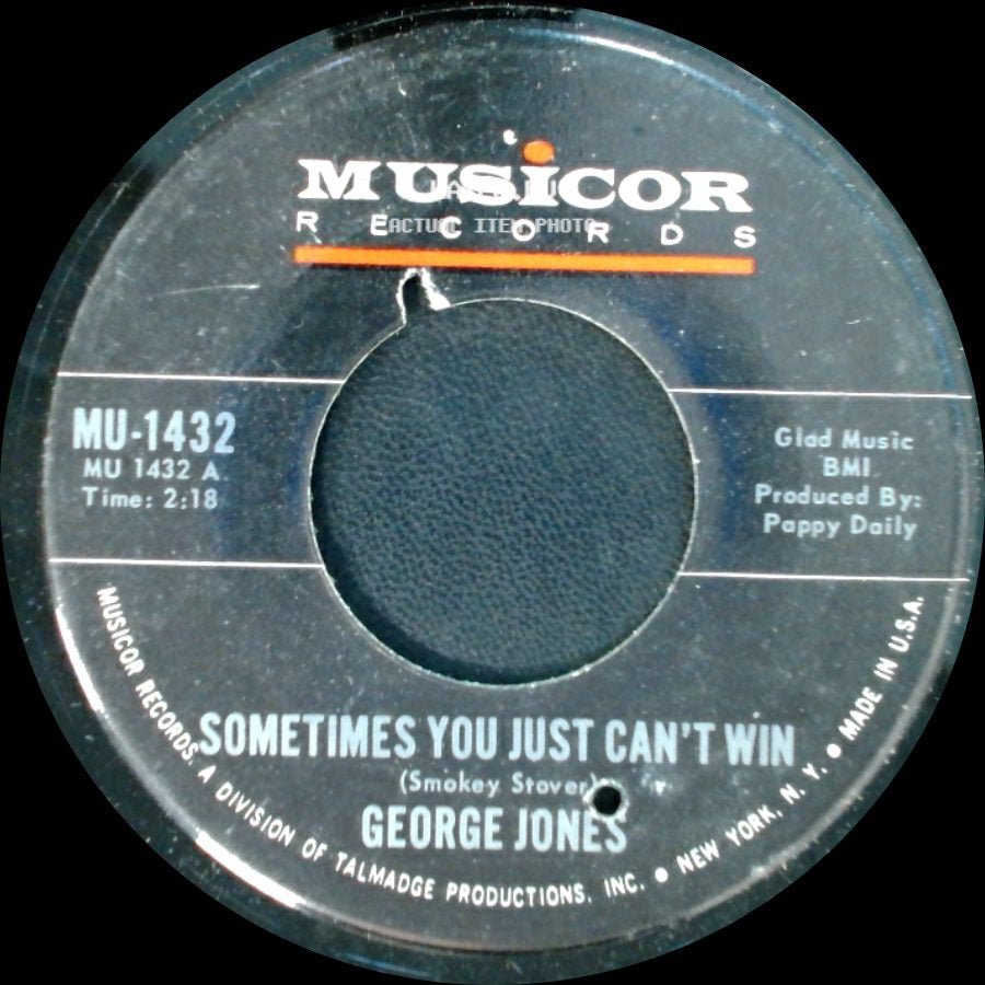 George Jones - Sometimes You Just Can't Win / Brothers Of A Bottle side A