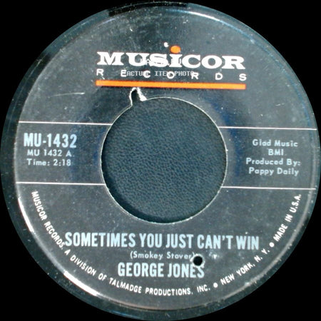 George Jones - Sometimes You Just Can't Win / Brothers Of A Bottle side A