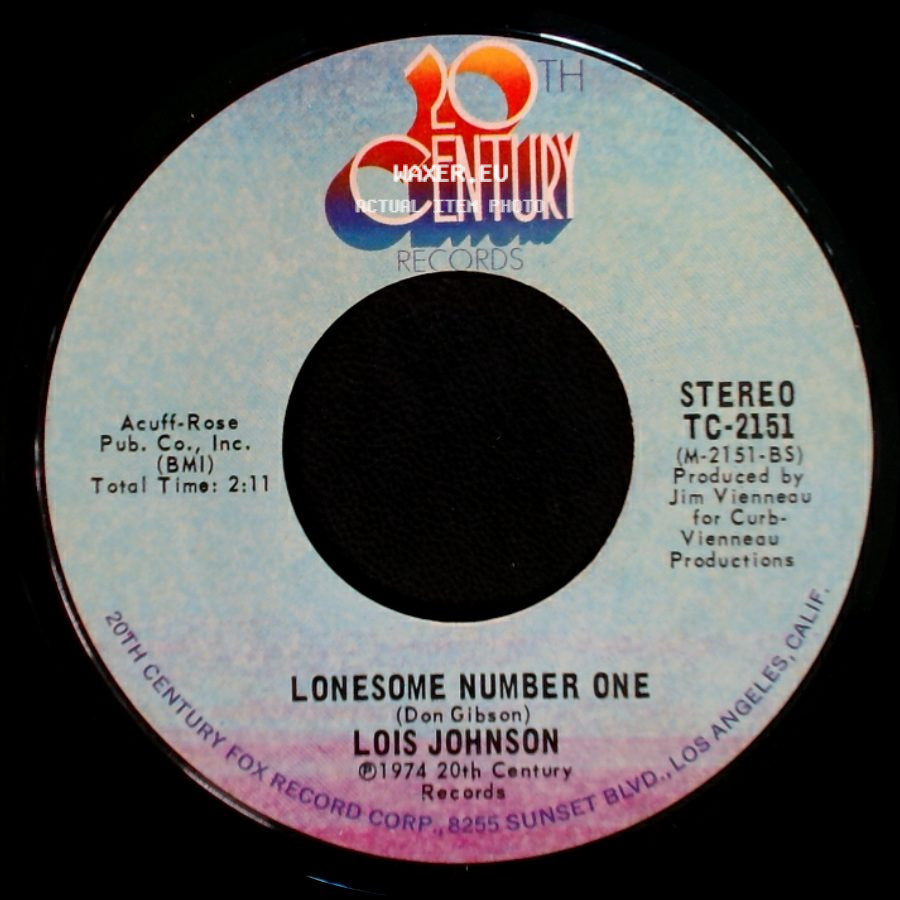 Lois Johnson - Loving You Will Never Grow Old / Lonesome Number One side B