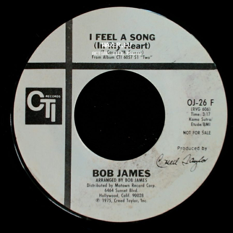 Bob James - I Feel A Song (In My Heart) / I Feel A Song (In My Heart) side B