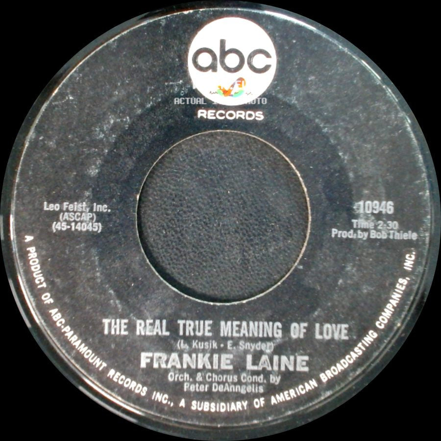 Frankie Laine - You Wanted Someone To Play With / The Real True Meaning Of Love side B