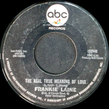 Frankie Laine - You Wanted Someone To Play With / The Real True Meaning Of Love side B