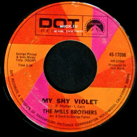 The Mills Brothers - The Flower Road / My Shy Violet side B