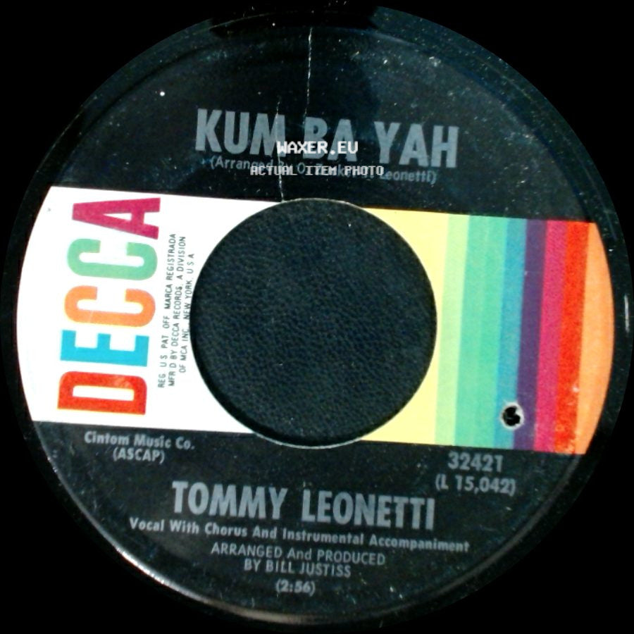 Tommy Leonetti - Kum Ba Yah / Cheatin' On Me side A