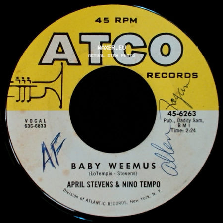 April Stevens & Nino Tempo - (We'll Always Be) Together / Baby Weemus side B