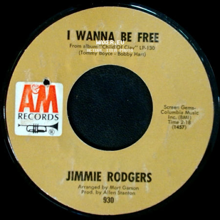 Jimmie Rodgers - I Wanna Be Free / How Do You Say Goodbye side A