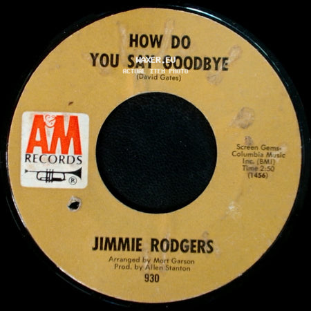 Jimmie Rodgers - I Wanna Be Free / How Do You Say Goodbye side B