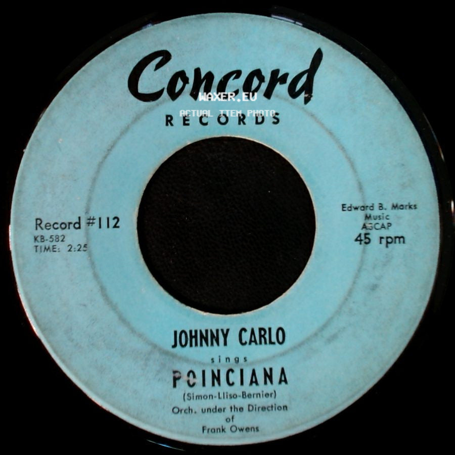Johnny Carlo - Fish Walk / Poinciana side B