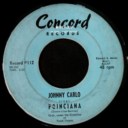 Johnny Carlo - Fish Walk / Poinciana side B