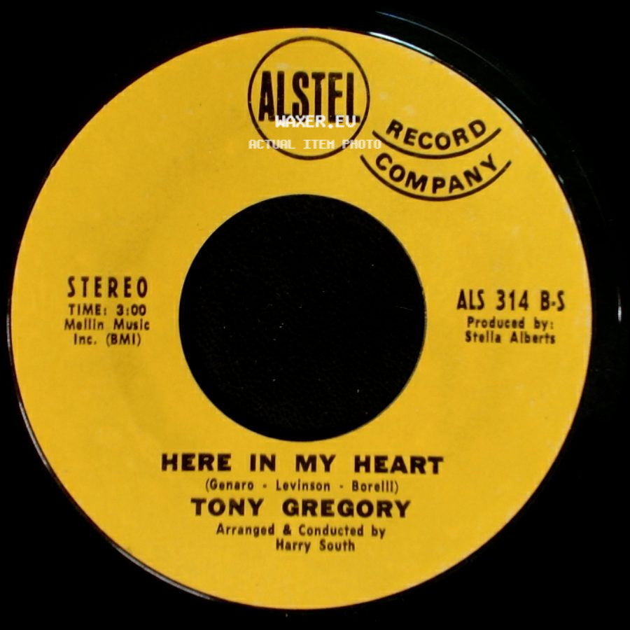 Tony Gregory - I Love You Girl / Here In My Heart side B