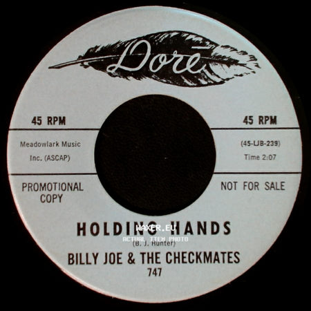 Billy Joe & The Checkmates - Holding Hands / Claire De Looney side A