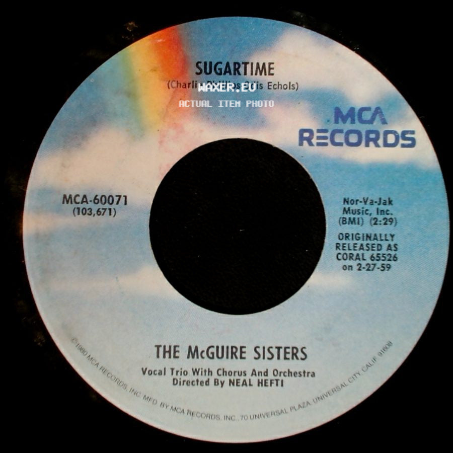 The Mcguire Sisters - Sugartime / Sincerely side A