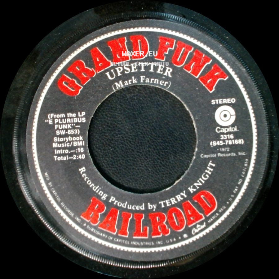 Grand Funk Railroad / Railroad - No Lies / Upsetter (Mark Farner) side B