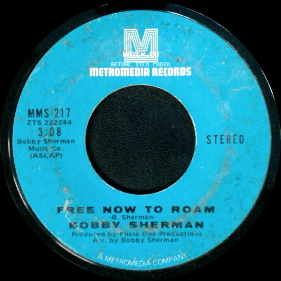 Bobby Sherman - Free Now To Roam / The Drum side A