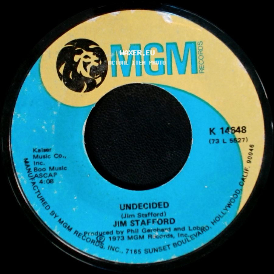 Jim Stafford - Spiders & Snakes / Undecided side B
