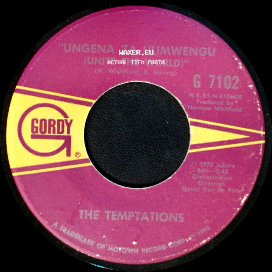 The Temptations - Hum Along And Dance / Ungena Za Ulimwengu (Unite The World) side B