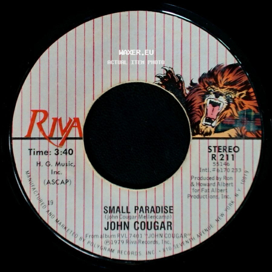 John Cougar - Hand To Hold On To / Small Paradise side B