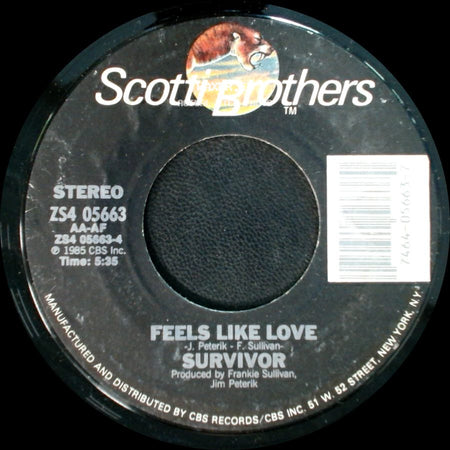 Survivor - Feels Like Love / Burning Heart side A