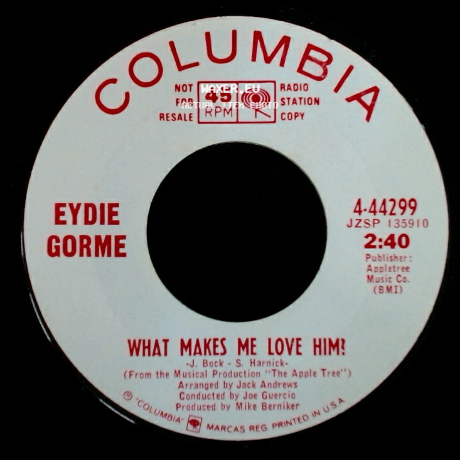 Eydie Gorme - What Makes Me Love Him! / Life Is But A Moment (Canta Ragazzina) side A