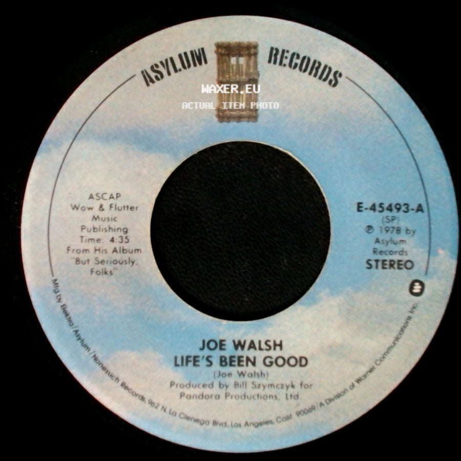Joe Walsh - Life's Been Good / Theme From Boat Weirdos side A