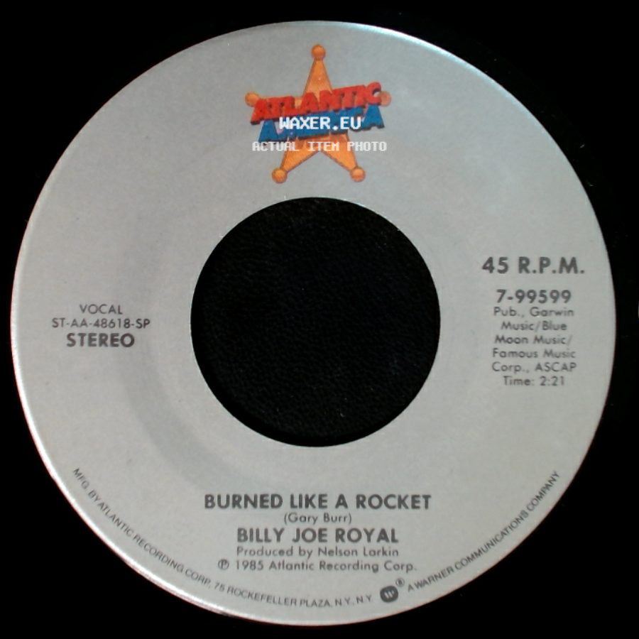 Billy Joe Royal - Burned Like A Rocket / Lonely Loving You side A