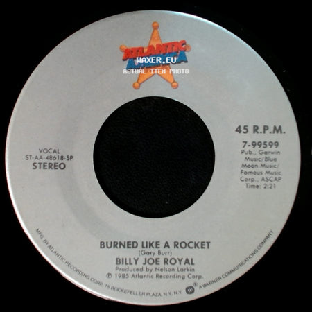 Billy Joe Royal - Burned Like A Rocket / Lonely Loving You side A