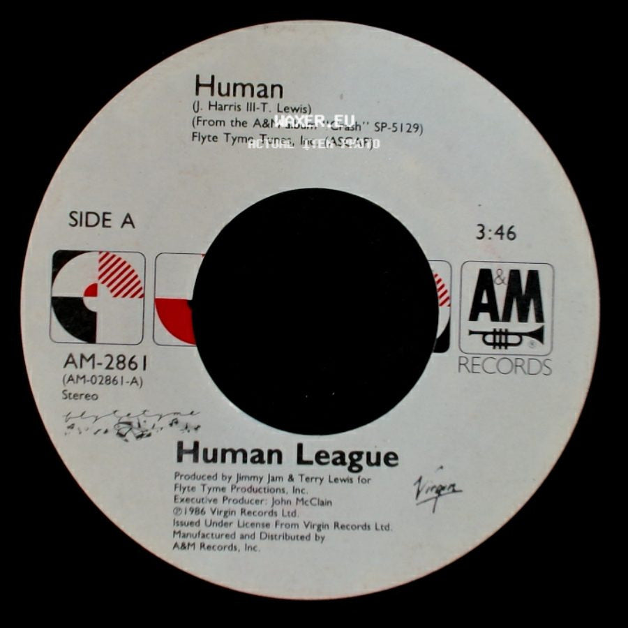 Human League - Human / Human Instrumental Version side A