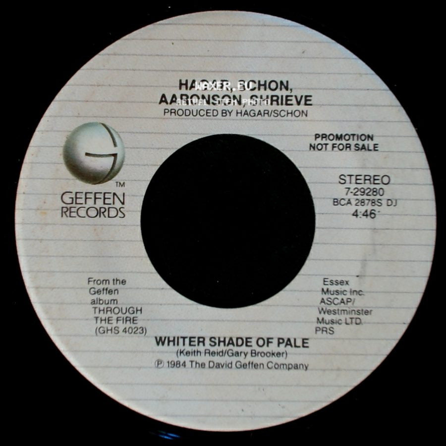 Hagar, Schon, Aaronson, Shrieve - Whiter Shade Of Pale / Whiter Shade Of Pale side A
