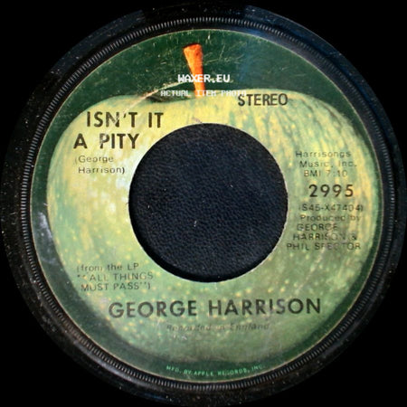 George Harrison - My Sweet Lord / Isn't It A Pity side B