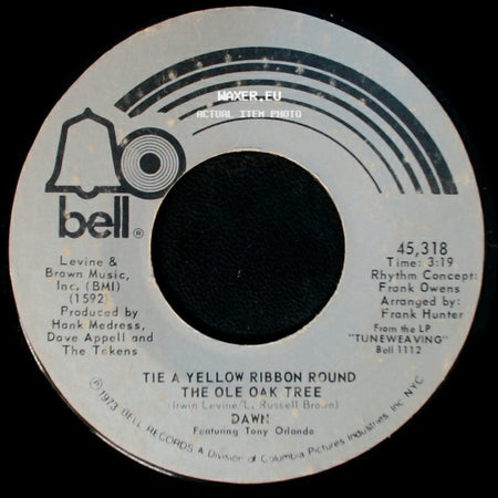 Dawn Featuring Tony Orlando / Dawn - I Can't Believe How Much I Love You / Tie A Yellow Ribbon Round The Ole Oak Tree side B