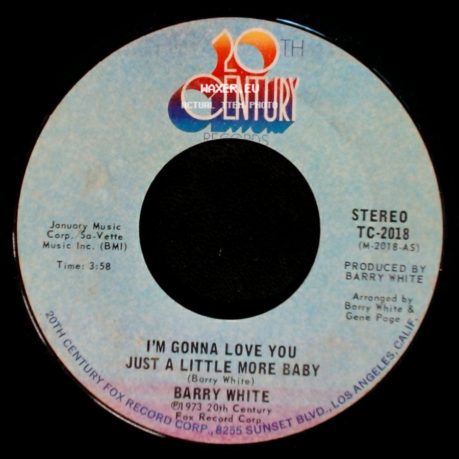Barry White - I'm Gonna Love You Just A Little More Baby / Just A Little More Baby side A