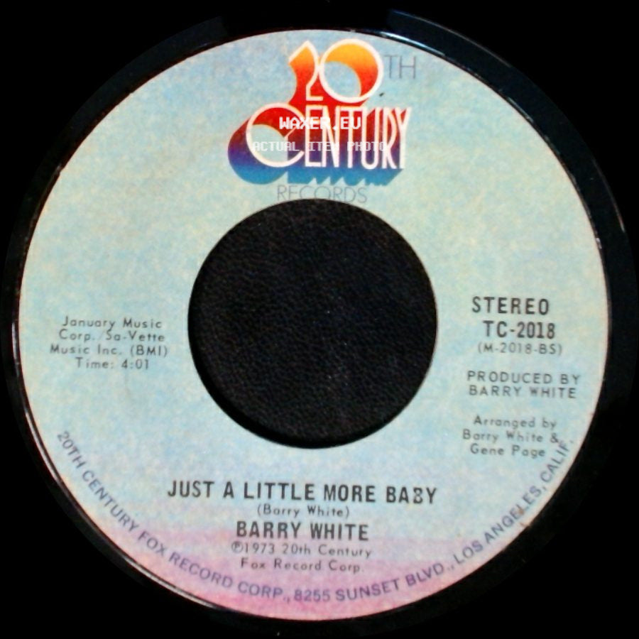 Barry White - I'm Gonna Love You Just A Little More Baby / Just A Little More Baby side B