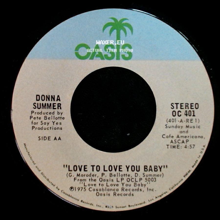 Donna Summer - Love To Love You Baby / Love To Love You Baby side A