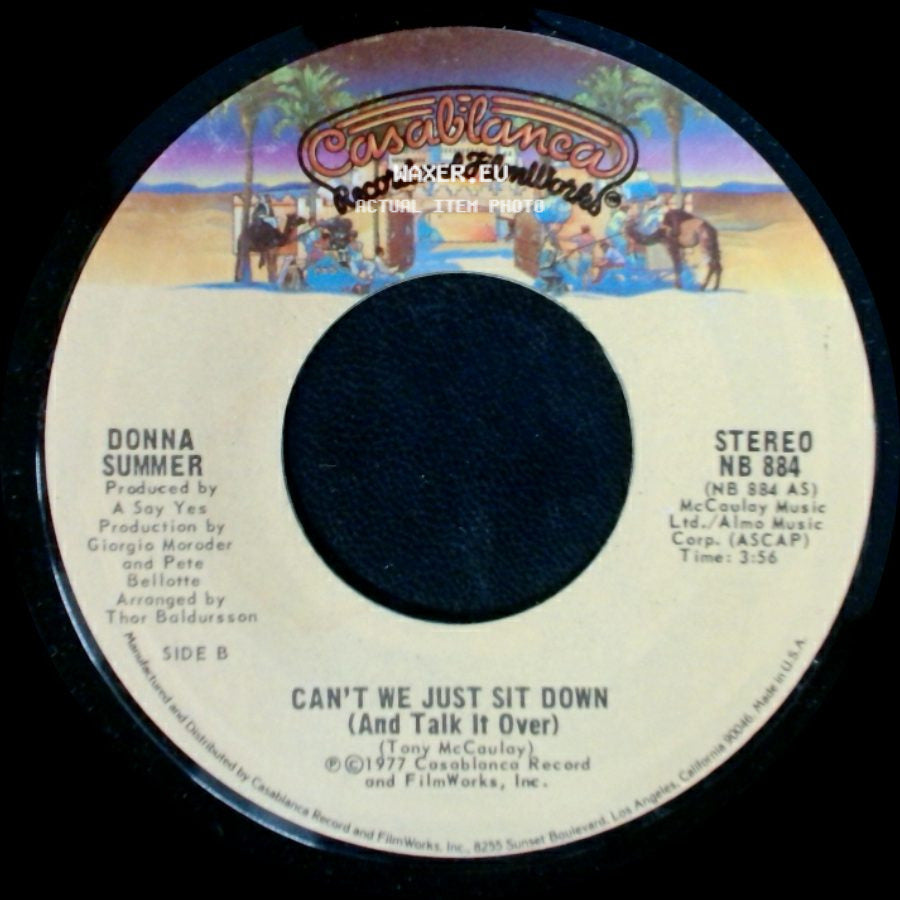 Donna Summer - I Feel Love / Can't We Just Sit Down (And Talk It Over) side B