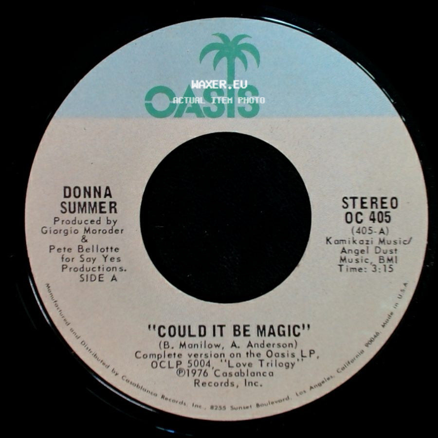 Donna Summer - Could It Be Magic / Whispering Waves side A