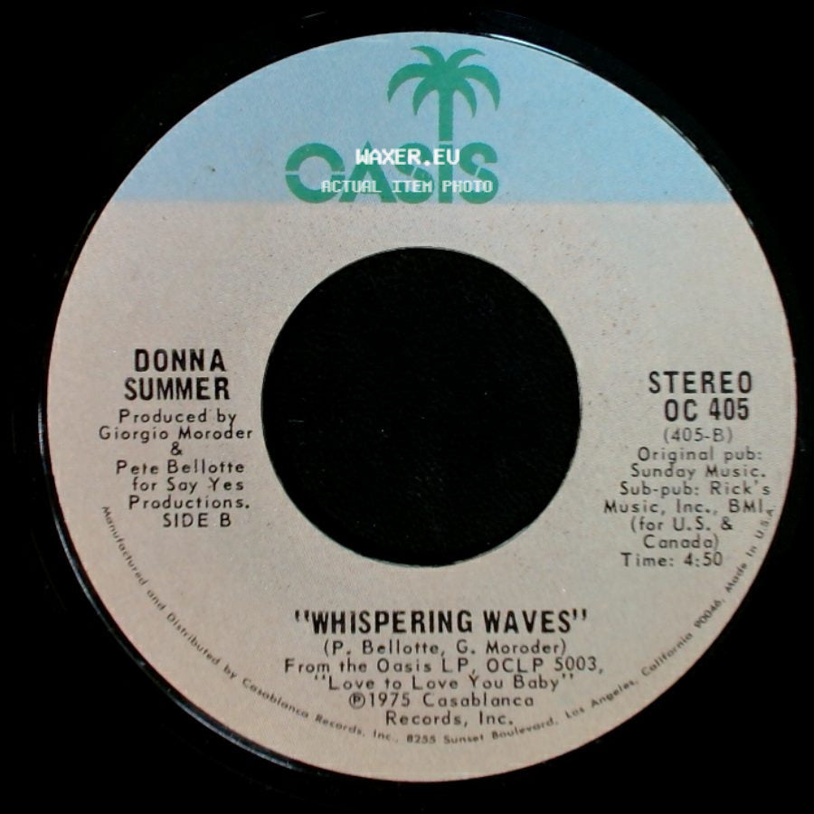 Donna Summer - Could It Be Magic / Whispering Waves side B