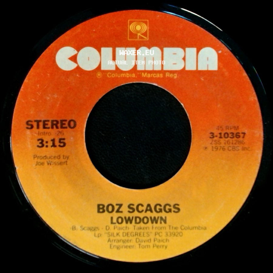 Boz Scaggs - Harbor Lights / Lowdown side B