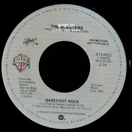 The Blasters - Barefoot Rock / Barefoot Rock side B