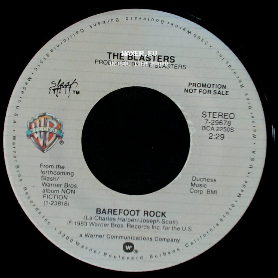 The Blasters - Barefoot Rock / Barefoot Rock side B