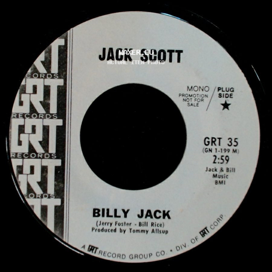 Jack Scott - Mary Marry Me / Billy Jack side B
