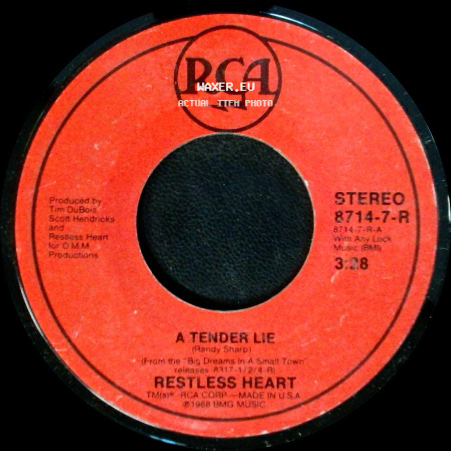 Restless Heart - A Tender Lie / This Time side A