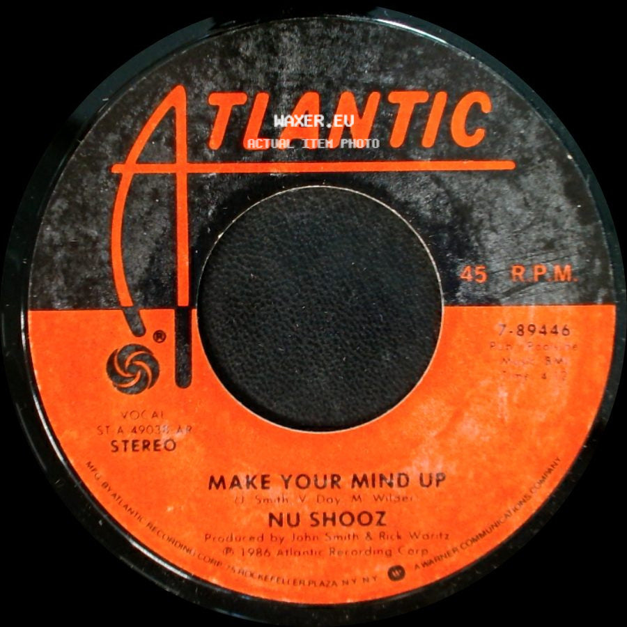 Nu Shooz / Mu Shoot - Make Your Mind Up / I Can't Wait side A