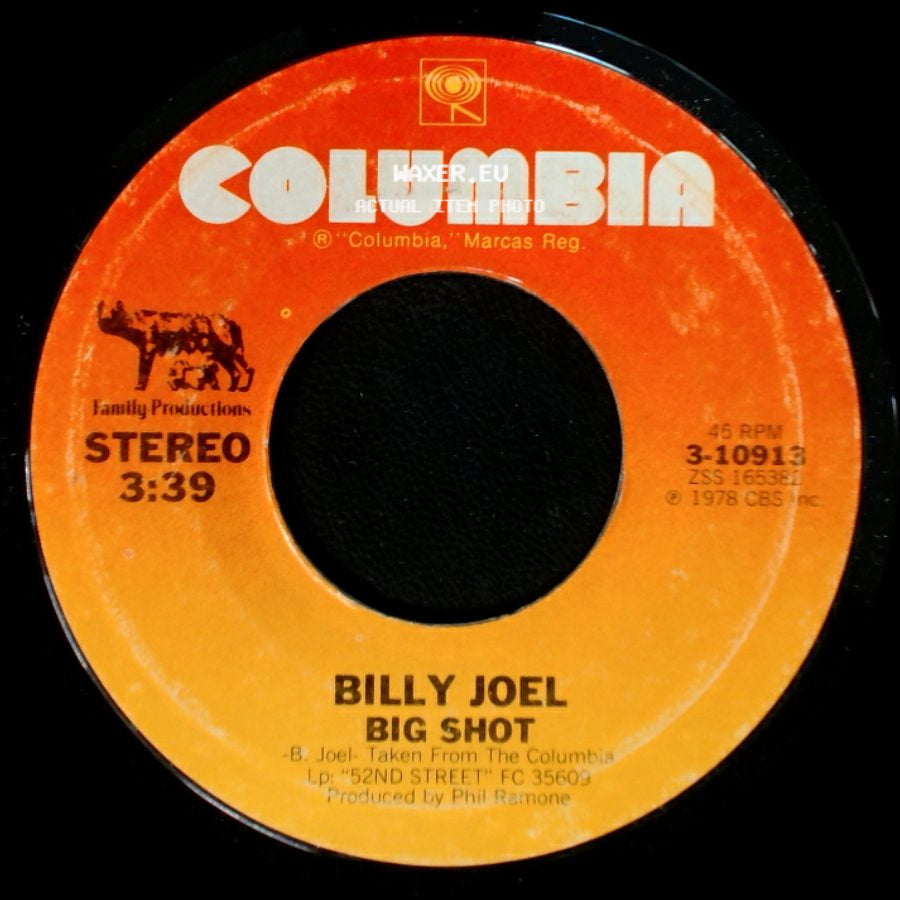 Billy Joel - Root Beer Rag / Big Shot side B